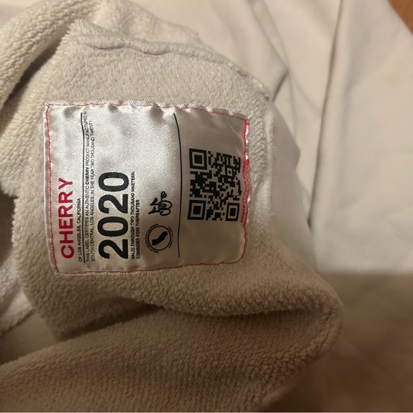 Cherry LA Cream Zip-Up Hoodie - Picture 7 of 10